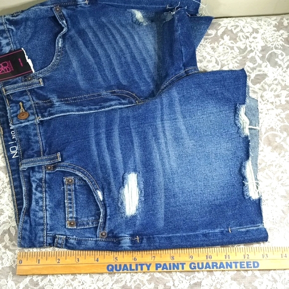 NWT No Boundaries Jean Shorts 100% Cotton Siz 7 - Picture 12 of 13